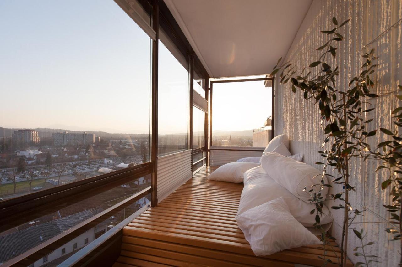 Bright Penthaus Apartement, With A Wonderful View Любляна Екстер'єр фото